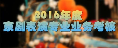 大鸡巴骚逼影院国家京剧院2016年度京剧表演专业业务考...